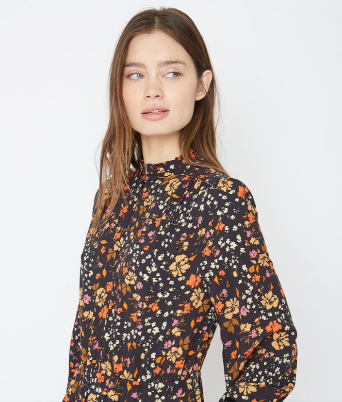 Monet Dress Falling Florals