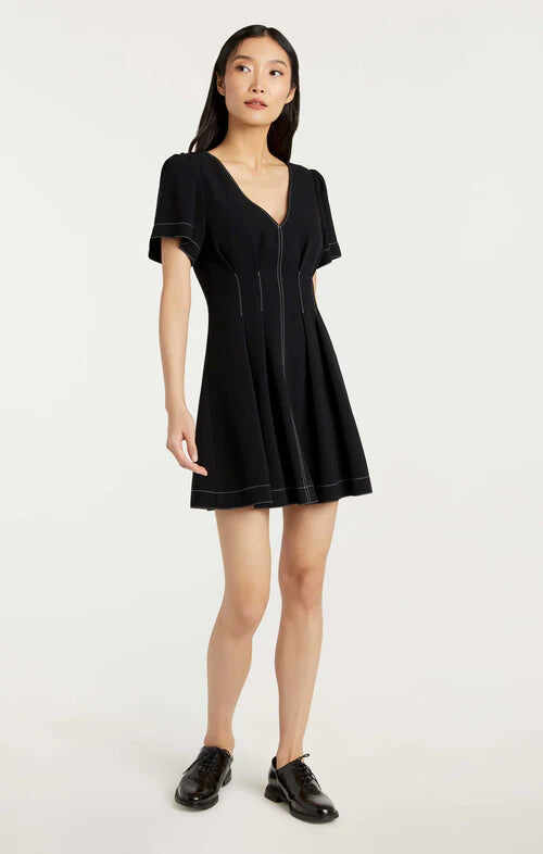 Dorine Dress Black/ Ivory