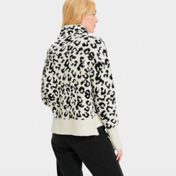 SAGE MOCK TURTLENECK Snow Leopard